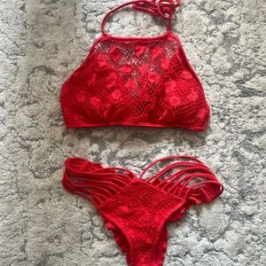 Luli fama red bikini
